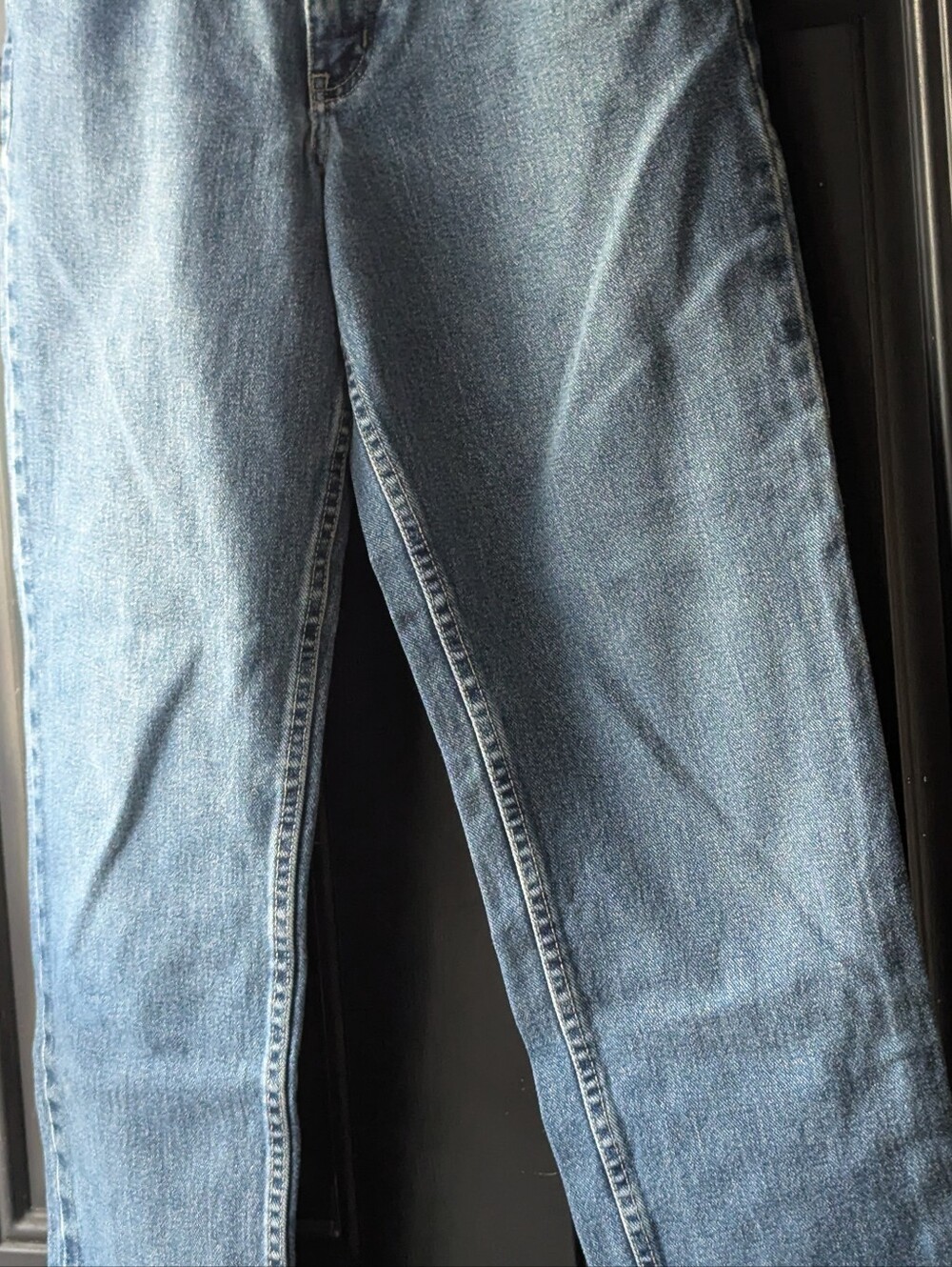St. John's Bay Classic Fit Medium Blue Straight Leg Denim Jeans Size 8P Y2K - Picture 4 of 15